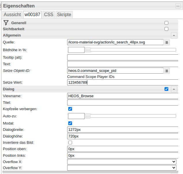 Widget durchsuchen