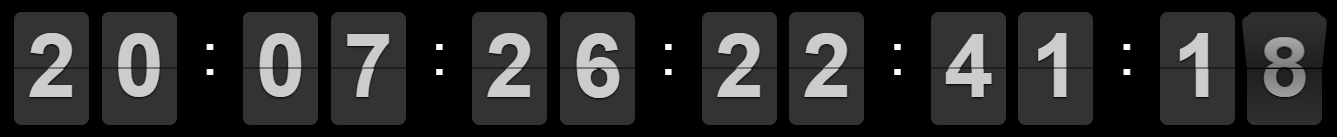 Widget-Uhr FlipClock