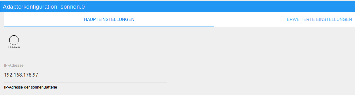 Main Settings