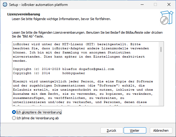 License page