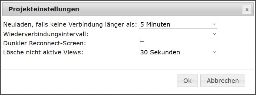Project settings