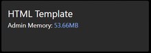 HTML template