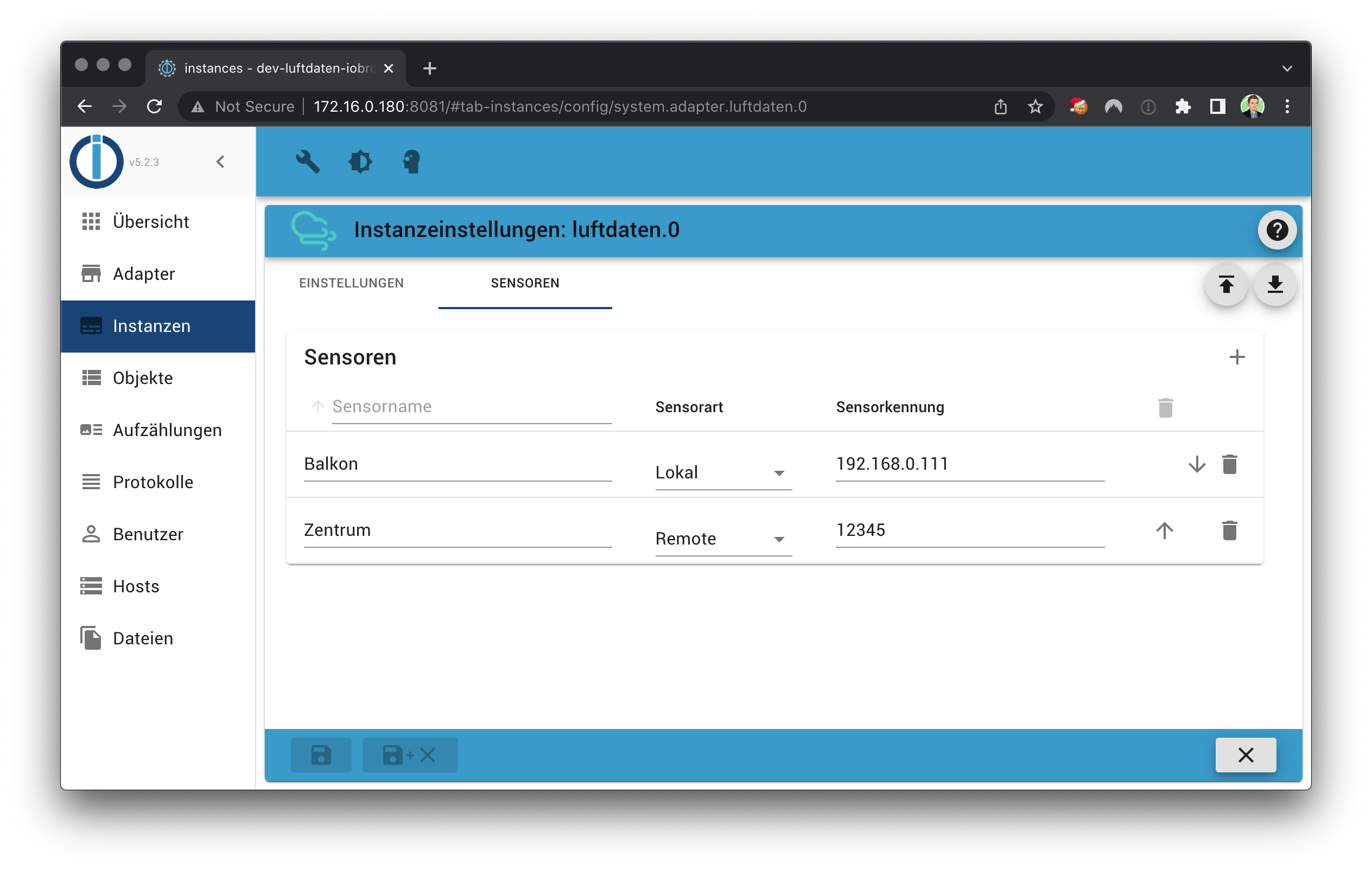 Configuration example