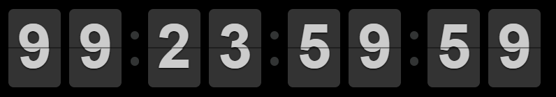 Виджет обратного отсчета FlipClock