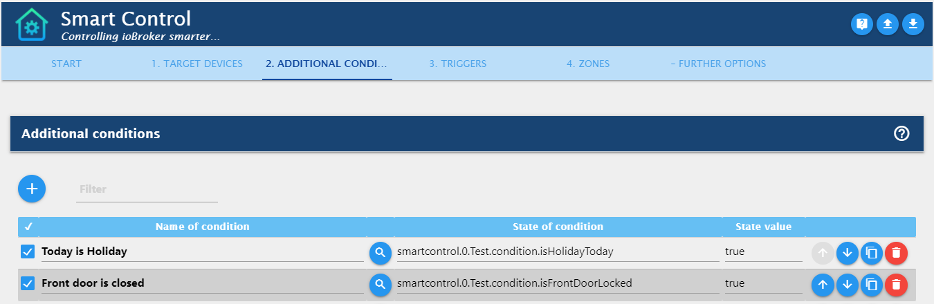 Параметры SmartControl