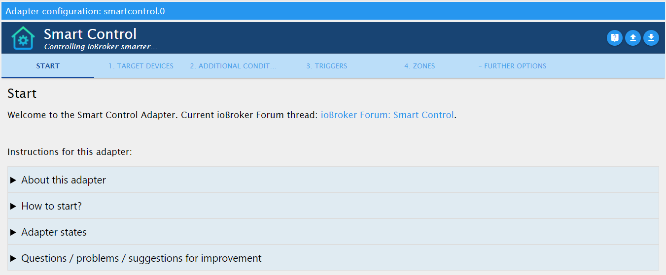 Параметры SmartControl