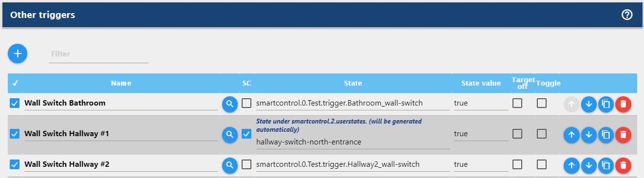 Параметры SmartControl